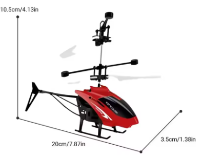 Mini Helicoptero Brinquedo Com Controle Remoto